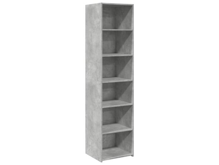 vidaXL Highboard Highboard Betongrau 45x41x185 cm Holzwerkstoff (1 St)