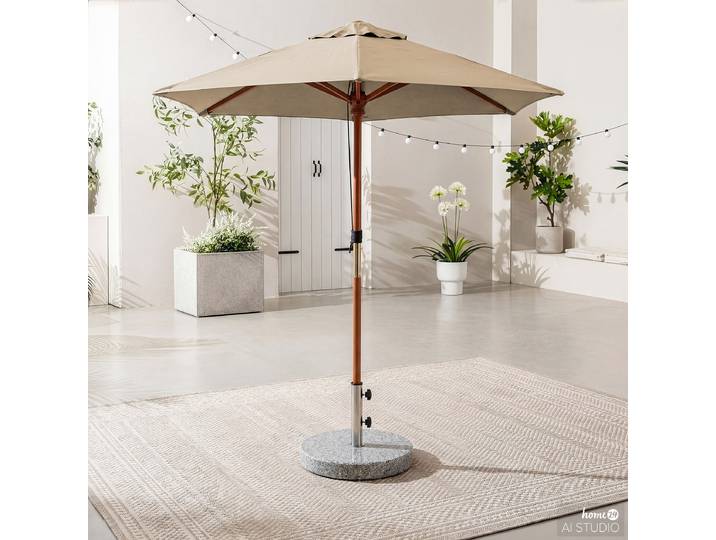 Parasol Sombrilla 200 x 250 x 200cm Beige