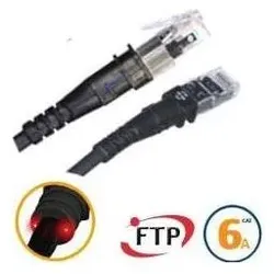 PatchSee Patchkabel ThinPatch FTP CAT 6a schwarz 2,1m (U/FTP, CAT6a, 2.10 m), Netzwerkkabel