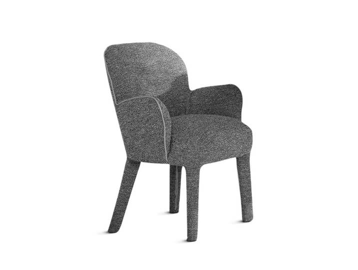 GERVASONI chaise avec accoudoirs LOLL 224 (Cat. D - Tissu)