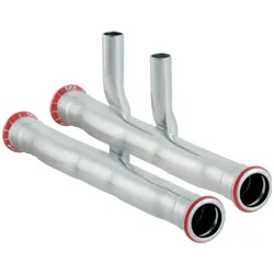 Geberit, Rohrverbindungstechnik, Geb. Mapress FZ T-stk 18mm - Mapress FZ T-stk t/frem-og tilbageløb d18mm d1=15mm (T-Verbindung)