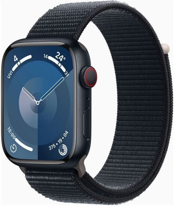Apple Watch Series 9 Aluminium 45 mm (2023)   GPS   Midnight   Midnight Sport Loop - Refurbished