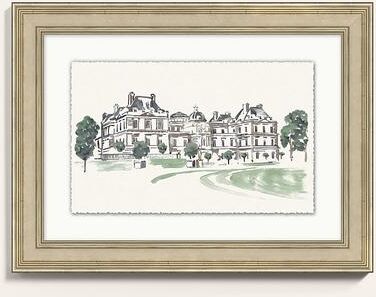 "Luxembourg Palace Gardens Art - 18"" x 24"" - Ballard Designs"
