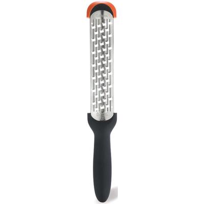 Küchenreibe CUISIPRO, schwarz, B:8cm L:29cm T:2cm, Edelstahl, Kunststoff, Küchenreiben, (Kronenreibe), grob, müheloses Reiben, mit Surface Glide TechnologyTM