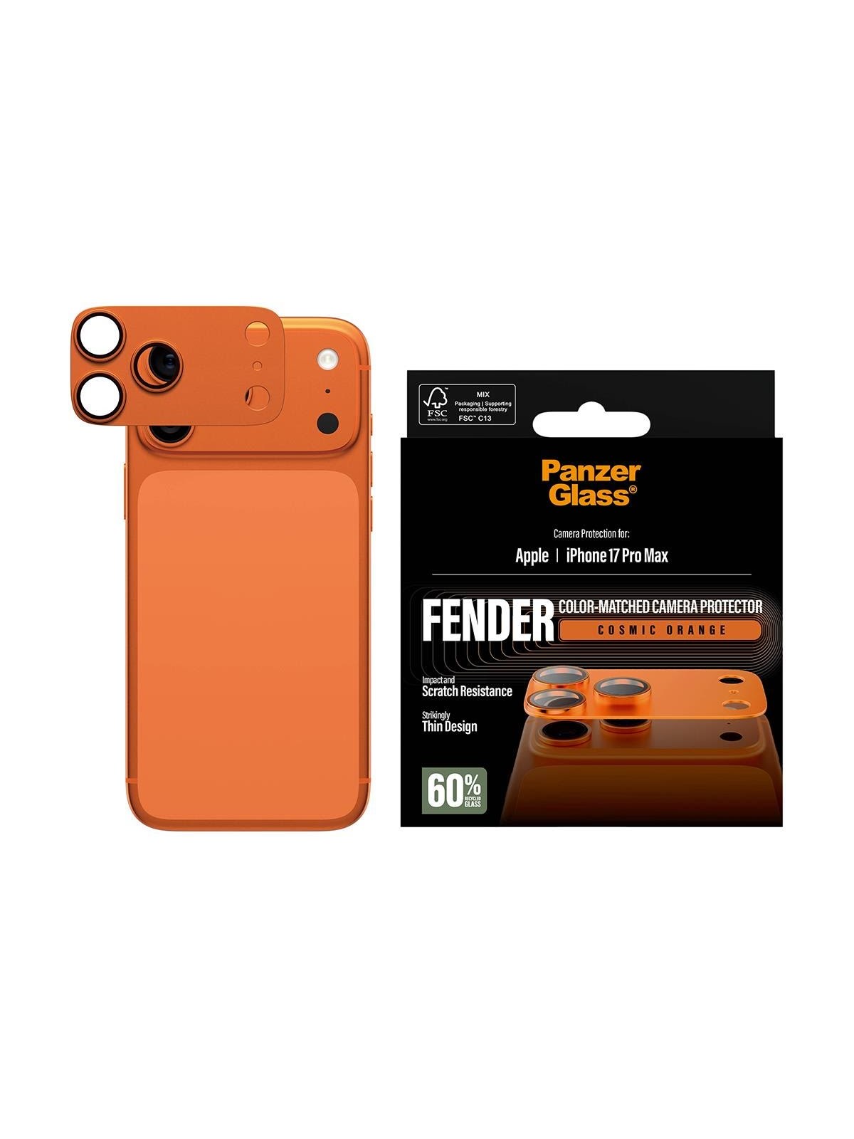 PanzerGlass Fender Camera Protector Cosmic Orange iPhone 17 Pro Max