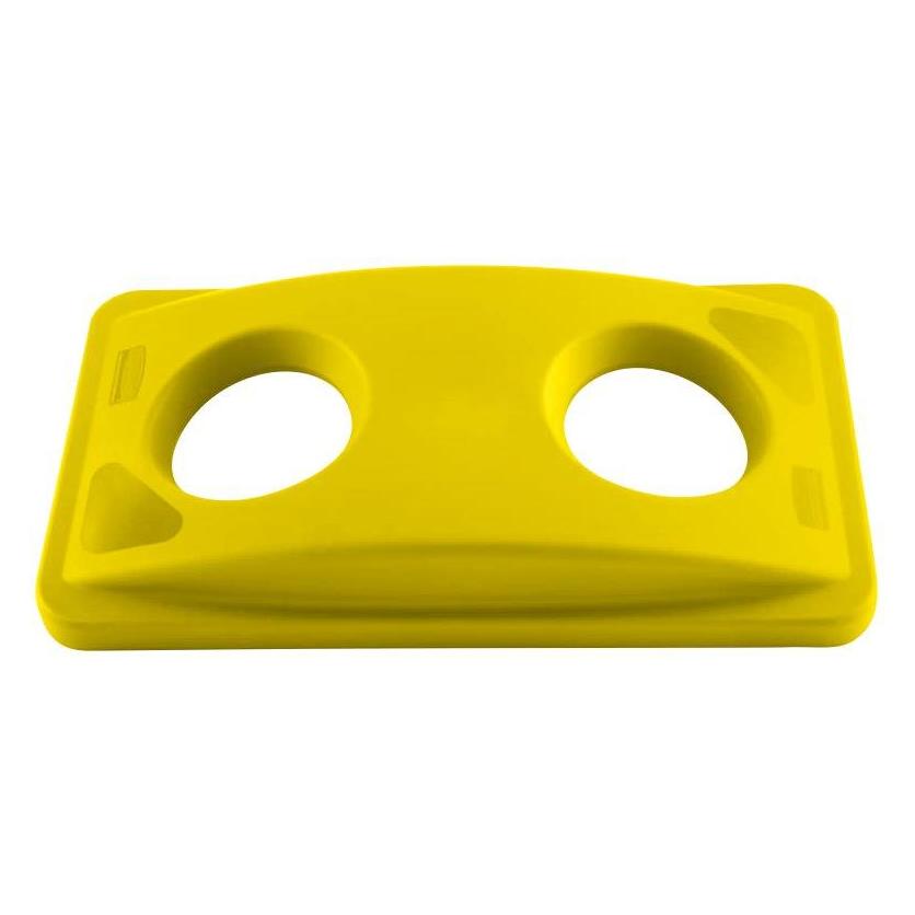 Rubbermaid Deckel für Abfallbehälter Slim Jim, diverse Symbole zur Abfallkennzeichnung (FG269288YEL)