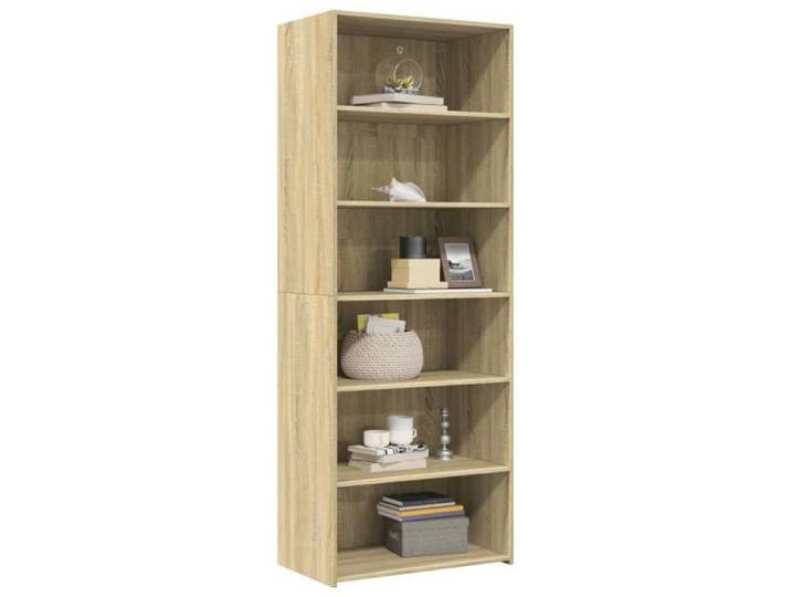 Buffet haut - - Vaisselier - Bois ingénierie - Chêne sonoma - 70x41x185 cm 134yla32w