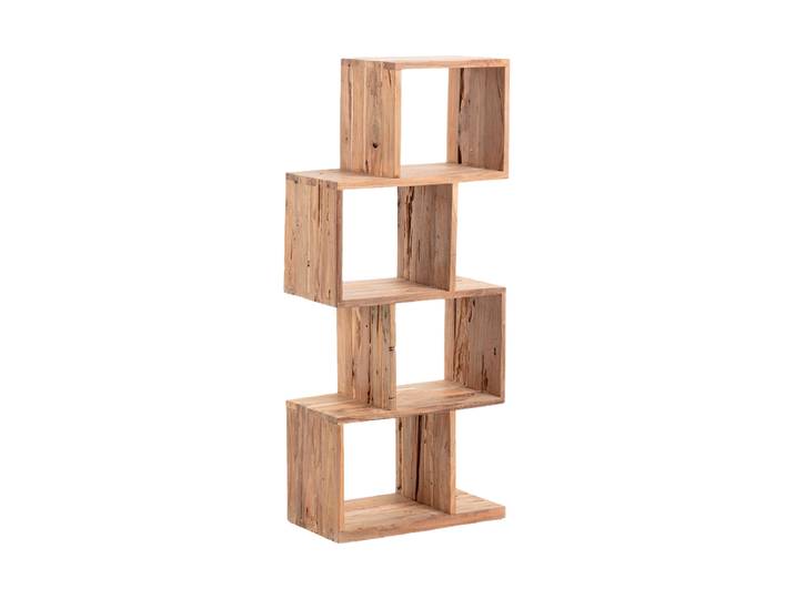Massives Regal „Hardy“ aus recyceltem Teakholz Natur Kave Home