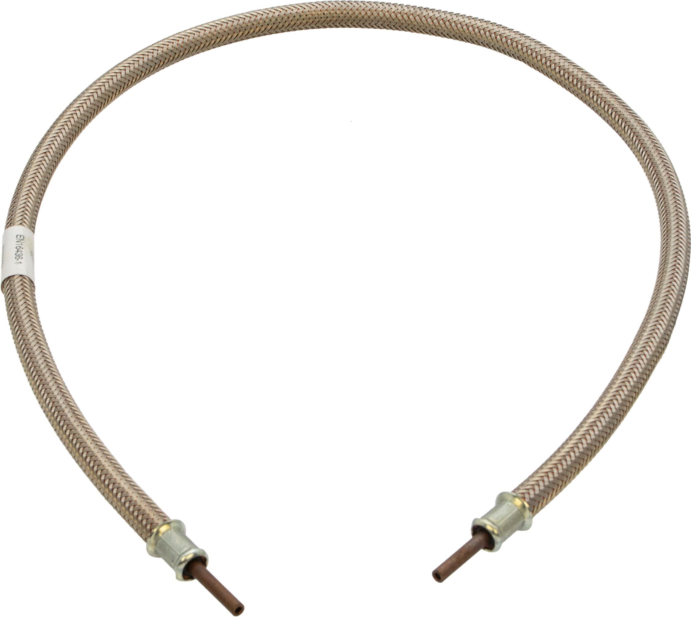 Hamilton Gas Products Ltd LPG Stainless Steel Overbraid Gas Hose - 1/4 Copper Standpipe x 42