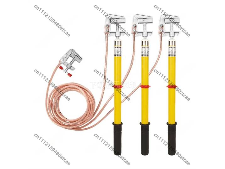 Fil de mise à la terre haute tension 10KV, piquet de mise à la terre pour centrale électrique, équipement de sécurité en cuivre souple pour salle de distribution