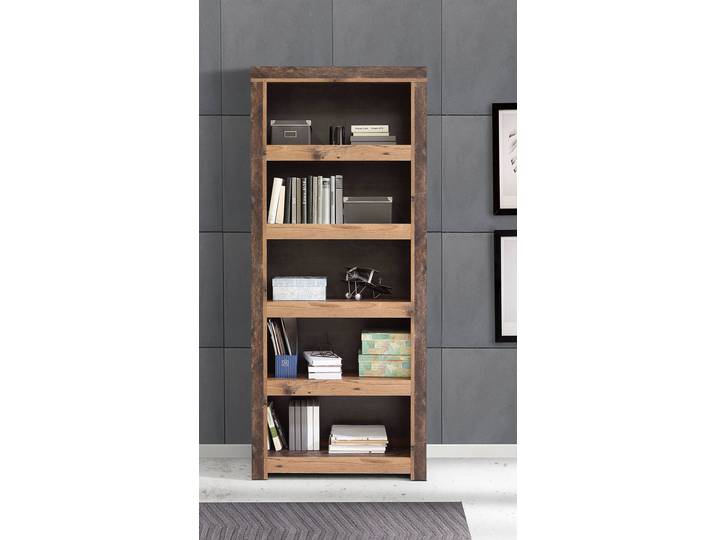 Étagère panneau aggloméré plaxé Marron/Gris 91cm