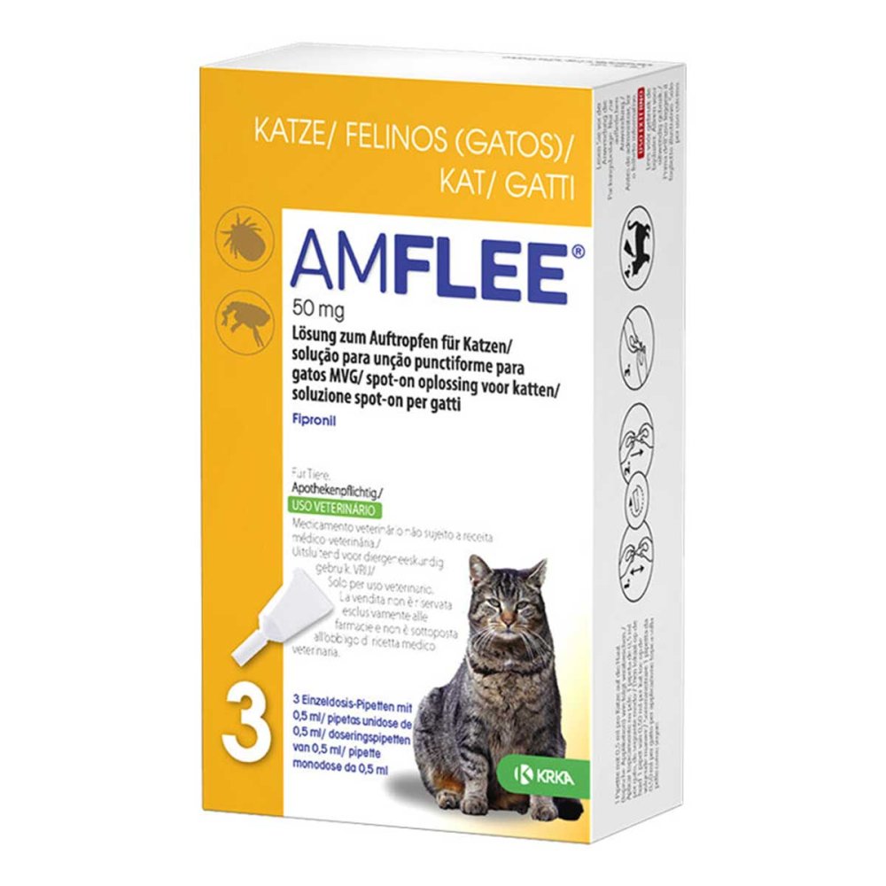 TAD Pharma GmbH Amflee 50 mg Lösung zum Auftropfen für Katzen 11099757