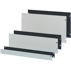 Schroff 19"-Frontplatten - 19"BLINDPLATTE 9HE RAL7035, Serverschrank Zubehör, Grau