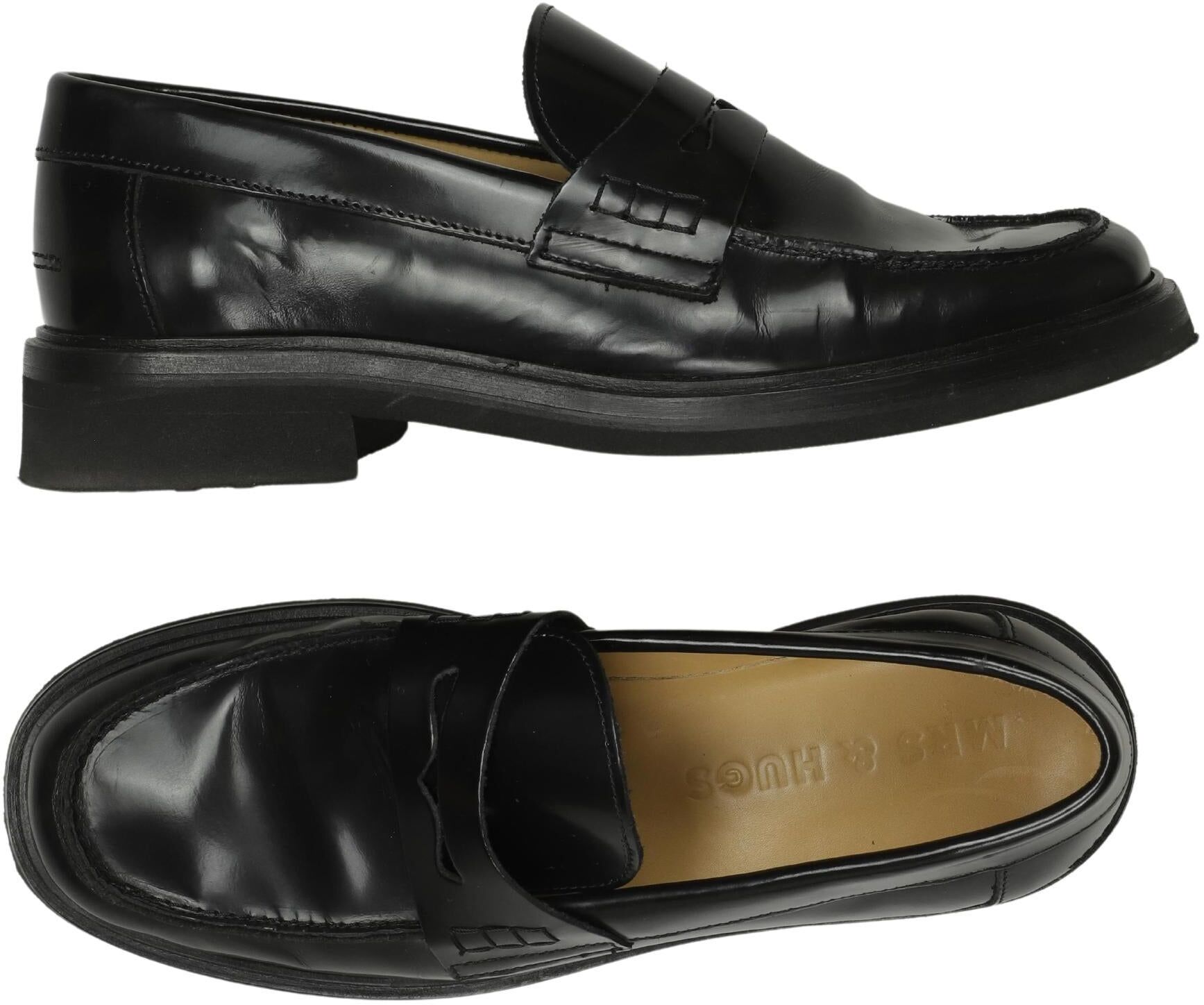 Mrs Hugs Damen Halbschuh, Schwarz, Gr. EU 40, Leder - Second Hand