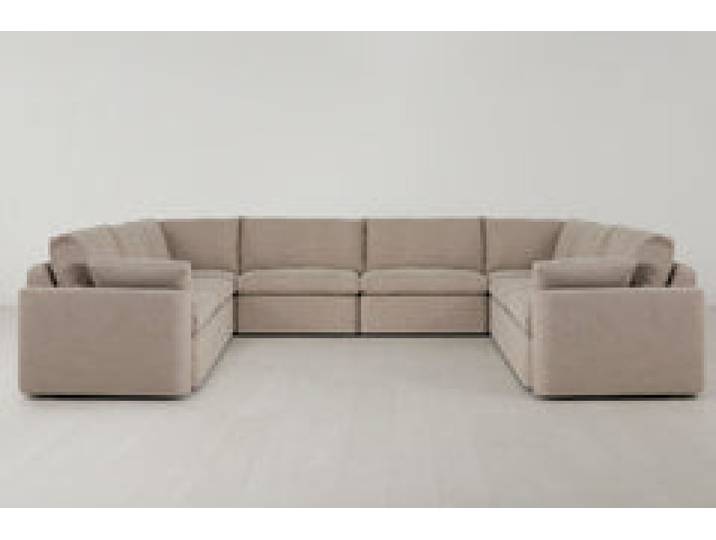 Model 13 U-Form Sofa, Steingrau