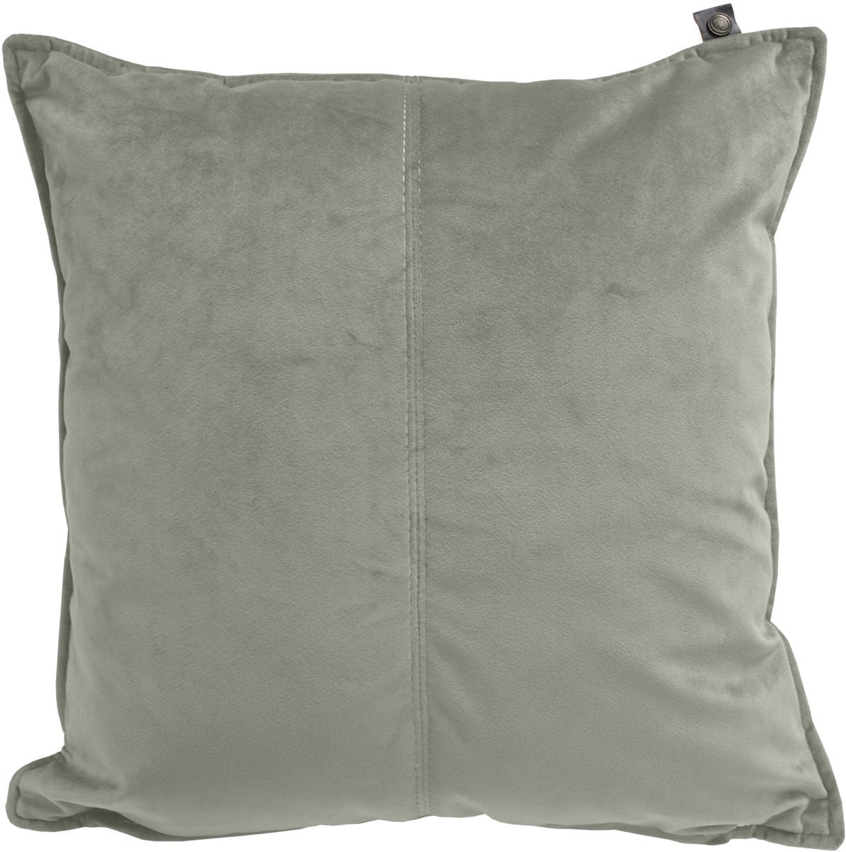 Overseas Middlestitch Velours Kussen Soft Green 45 x 45 cm