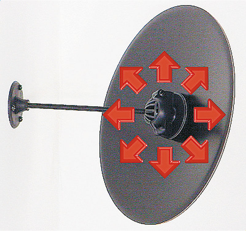 Vialux Runder unzerbrechlicher Überwachungsspiegel, Durchmesser 400 mm