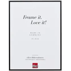 effect Bilderrahmen Profil Quadro Aluminium Schwarz / 18 x 24 / Museumsglas UV 7...
