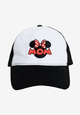 Women's Minnie Mouse Mom Baseball Hat Black & White by Disney in Multi