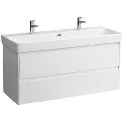 Laufen Base für Pro S Waschtischunterschrank H4113221082611 116,8x51,5x44,6cm, 2 Schubladen, weiß glänzend