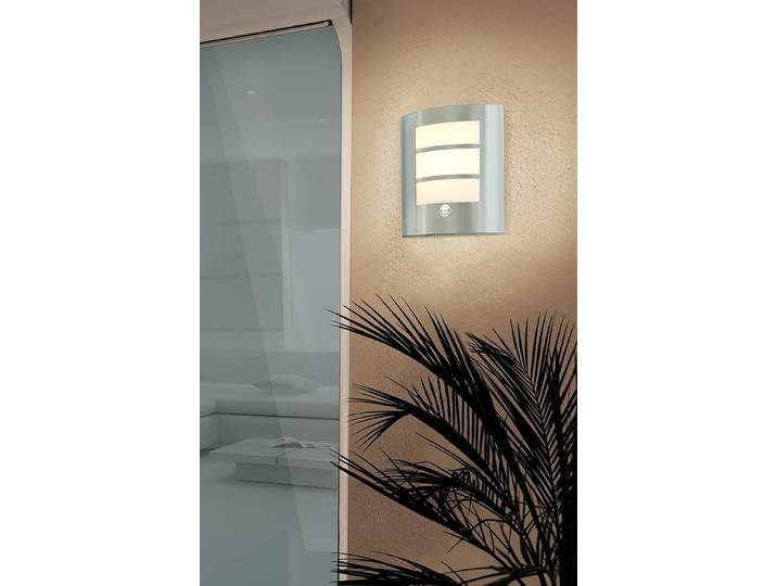 Applique murale City Type B avec capteur 24 x 26 x 9cm Argenté