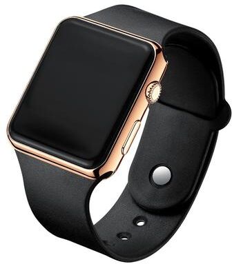 Friendly Fresh Finds Fashionable LED Digital Watch For Men & Women Black Silicone Wristband, Casual Sports Watch black