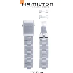 Hamilton - Khaki Field Auto Band-set Titan H695.705.104 - silber