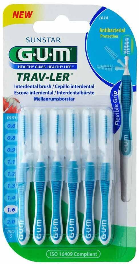 GUM TRAV-LER 1,6 mm blau (Tanne) 6stk