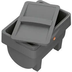 Hailo Öko Mini S 4l grau, Abfalleimer, Grau