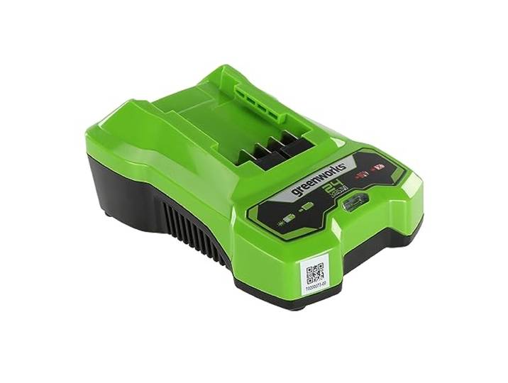 Chargeur de Batterie Greenworks 24V 2A Pour Toutes Batteries G24B2 & G24B4 Chargeur Original Montage Mural + Voyant LED Garantie 3 Ans