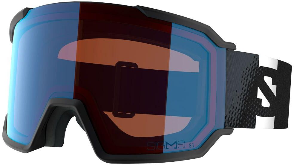 Salomon  - S/View 3 Black Sigma Light Blue - Masque de Ski