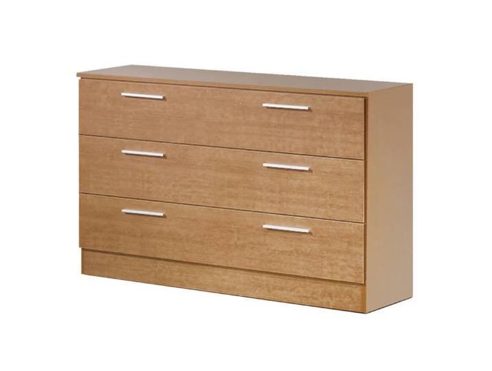Commode - IMPERIAL RELAX - Basic 3 tiroirs - Bois - Panneaux de particules - Marron - Contemporain - Design