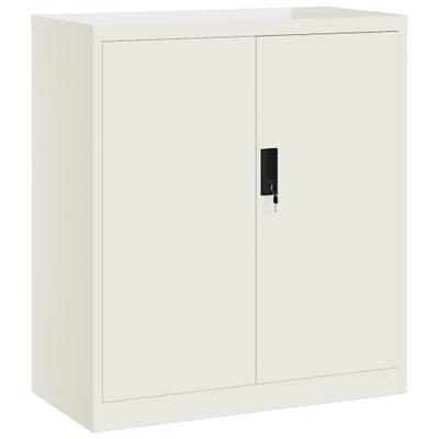 Décoshop26 - Abschließbarer Büroschrank mit Schubladen 79 x 40 x 90 cm weißer Stahl DEC024523 DEC024523
