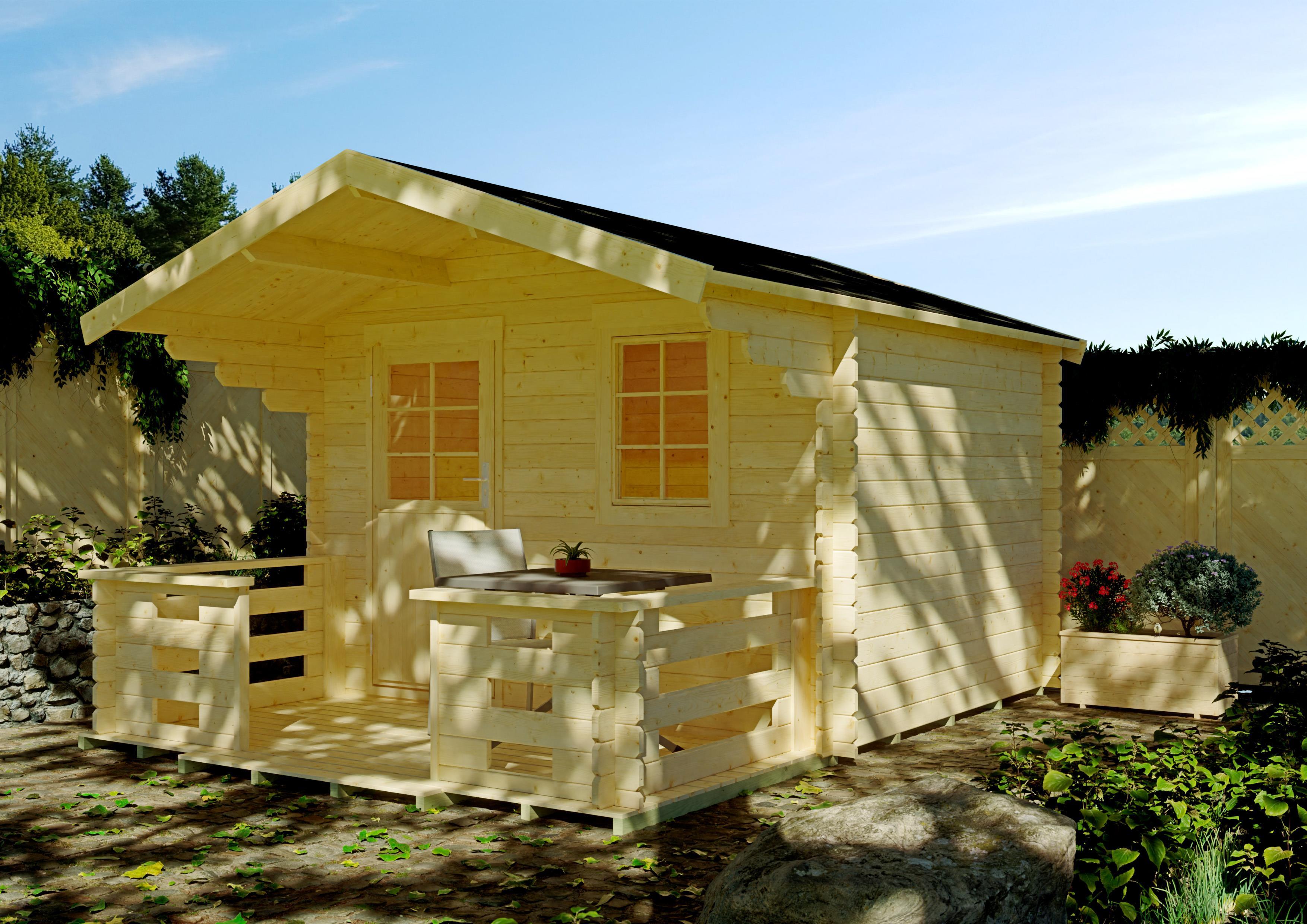 Gartenhaus Aldra I 3,00x2,50 m - inklusive Terrasse