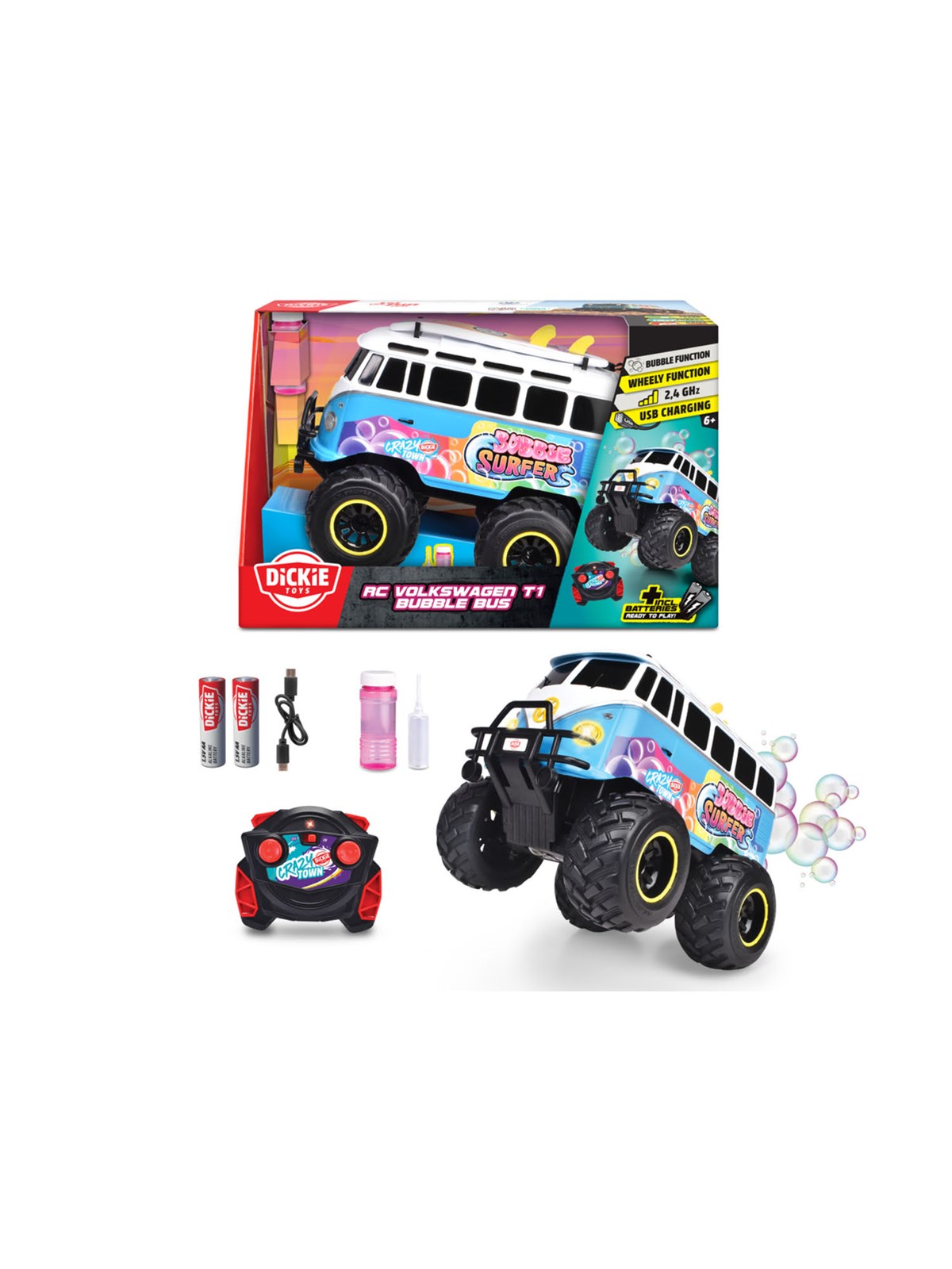 Dickie RC Volkswagen T1 Bubble Bus RTR
