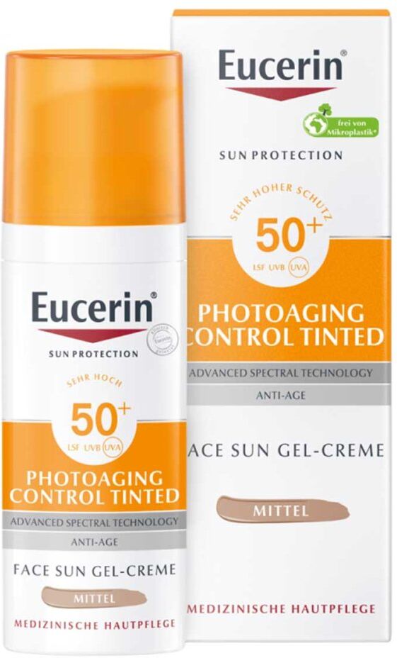 Eucerin Sun Photoaging Control Face CC Creme Mittel LSF 50+