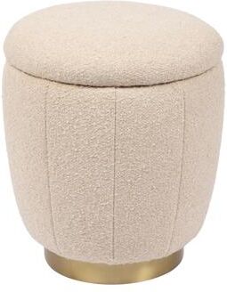 Kate and Laurel Allegro Round Storage Ottoman