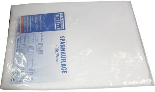 Molton Spannauflage 90x200 cm mit Folie einseitig