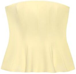 Retailers Go Sexy Butter Yellow Cami Ruffles Tube Top, Summer Fashion For Women, Strapless Streetwear Girl Tops, Holiday Party Wear yellow s