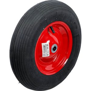 BGS-technic Schubkarrenrad 4.80/4.00-8, luftbereift, 150kg Tragkraft, Ø 400mm, mit Stahlfelge