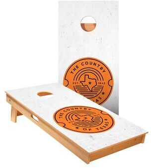 Skip's Garage Country Of Texas Cornhole Boards