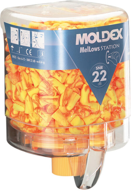 Moldex Bouchons d'oreille jetables MelLows en MoldexStation, petits SNR 22 dB (7625)