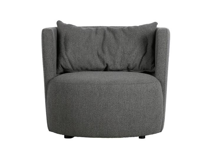 Fauteuil en tissu gris foncé Explore
