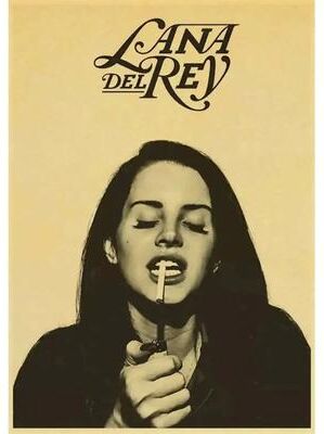 Inspire Essentials Lana Del Rey Aesthetic Canvas Poster Vintage Music Album Wall Art Decor 5 xxl