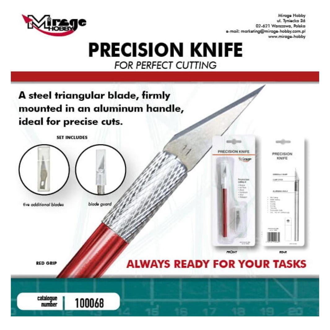 Mirage Hobby MIRAGE Precision Knife + 5 blades (RED) (Cutter) (100068)