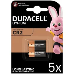 10x Duracell CR2 Ultra Lithium Batterie 3V 850mAh – 5x 2er Blister