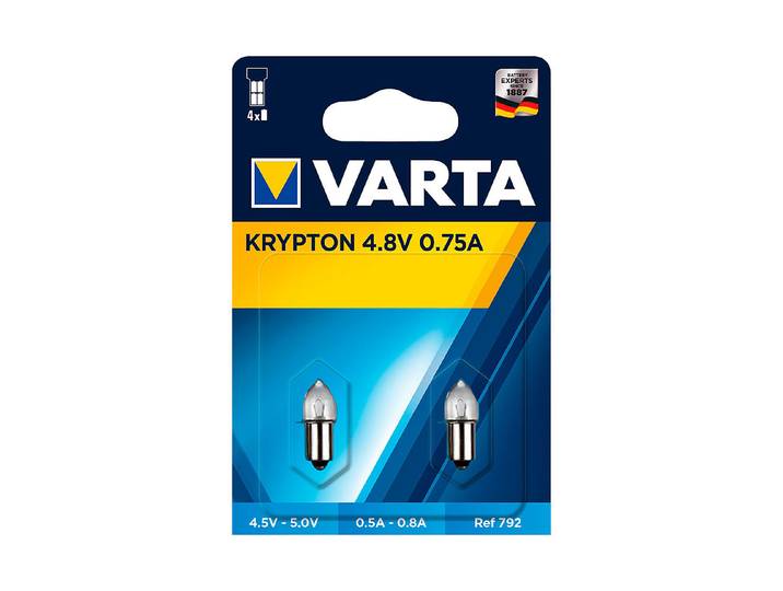 Varta Glühbirnchen Krypton 4.8 V 2 Stück