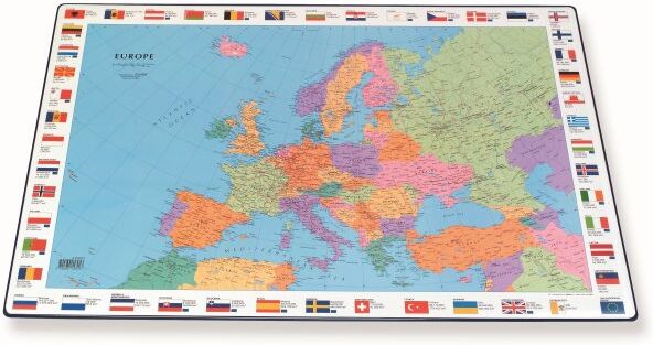 Bantex Skriveunderlag   44x63 Cm   Europakort