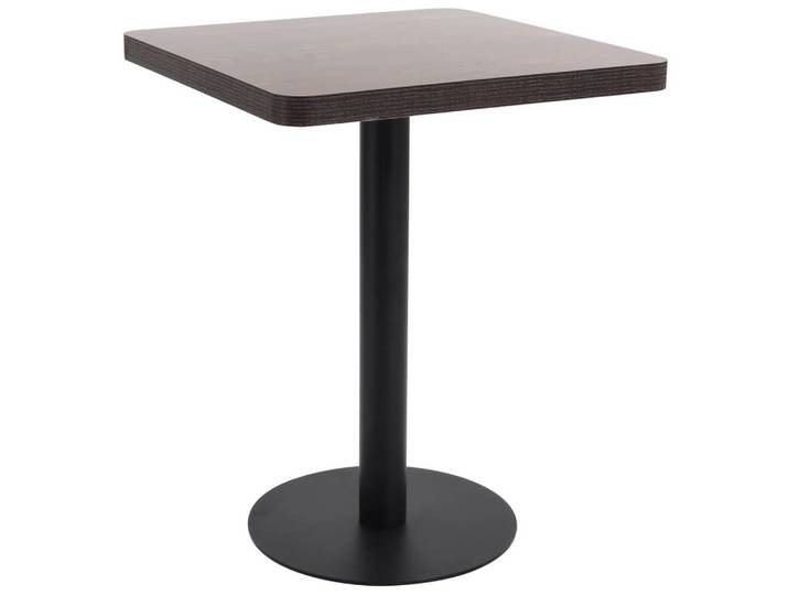 vidaXL Esstisch Bistrotisch Dunkelbraun 60x60 cm MDF (1-St)