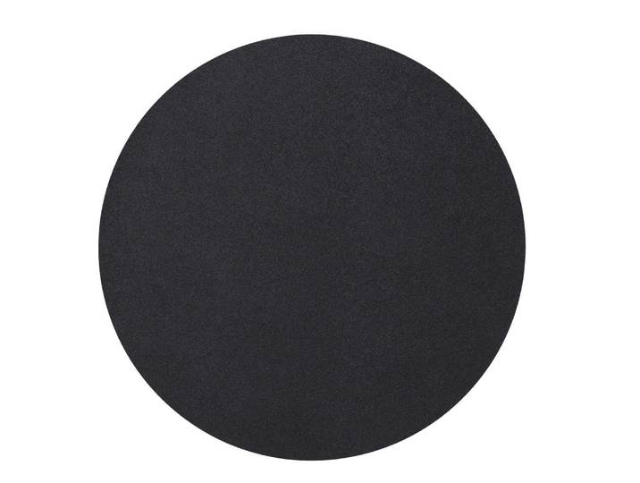 Platzset Kunstleder Rund 38 x 0 x 38cm Schwarz/Schwarz
